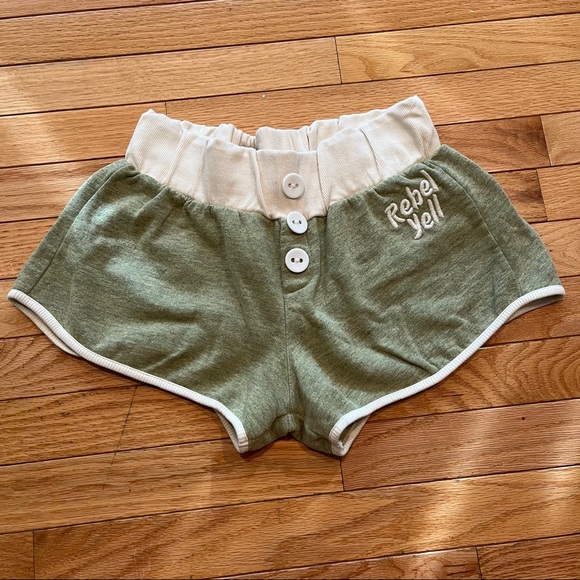 Rebel Yell Fabric Track Booty Shorts - Picture 2 of 7